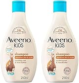Aveeno Baby Kids Shampoo 250ml Pack of 2 with Oat & Shea Butter view 1