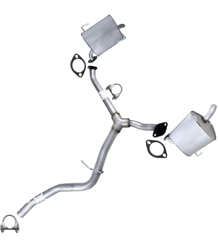 Complete Intermediate Resonator & Exhaust Pipe Kit For 2004-2008 Chevy Malibu 2.2L | Stainless Steel Cat-Back System 8 thumbnail image