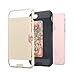 iPhone 7 Case, Moonmini Wallet Card Slot Holder Heavy Duty Shockproof Hybrid Dual Layer Slim Fit Protective Cover for iPhone 7 - Golden