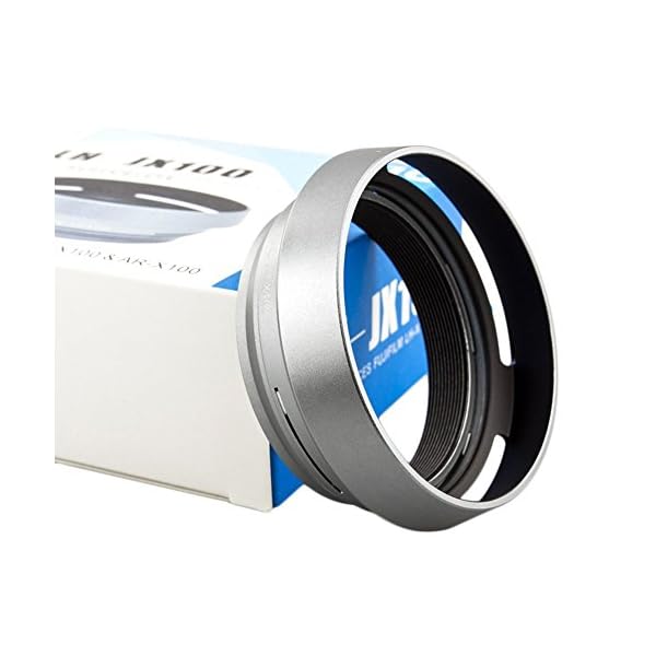 JJC LH JX100 Fuji Zonnekap Zilver, Schwarz – Bild 8