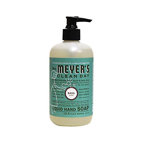 Mrs. Meyer's Clean Day's Liquid Hand Soap, Basil, 12.5 Fl Oz (Pack of 1)