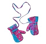 Back From Bali Baby Toddler Girl Mittens with String Micro Fleece Fun Prints