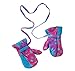 Back From Bali Girls Baby Toddler Mittens with String Micro Fleece Warm Winter