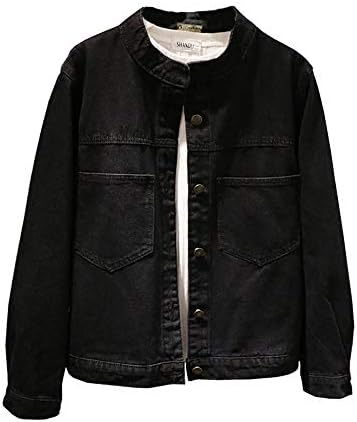 HEYGIRL Women’s Denim Jacket, G-Jean, Denim Jacket, Spring Clothes, Casual, Outerwear, Coat, Black