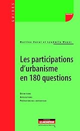 Les  participations d'urbanisme en 180 questions