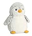 Aurora® Playful Pompom Penguin™ Stuffed Animal - Vibrant Companions - Endless Fun - Gray 9 Inches