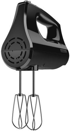 Black And Decker Smartly Designed, Durable,, Hand Mixer- Includes 2 professional-style beaters, 2 dough hooks, and 1 chef's whisk
