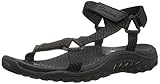 Skechers Women's Reggae Island Flat Sandal, Black Island, 8 M US