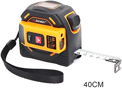 Suppemie 2 In 1 Tape Measurer With LCD Digital Display Screen Handheld Infrared 60M 40M Electronic Ruler, Compatible With Inch And Metric, Operate By Battery, 5m/16.40ft