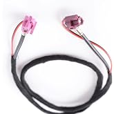 Auttoop Black LVDS Car Video Cable 6 Holes for BMW NBT Audio Host to Display Screen Adapter Cable EVO 80CM Plug and Play