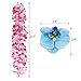 LoveS 18pcs Hawaiian Ruffled Flower Leis and 18pcs Hawaiian Flower Hair Clips for Beach Theme Party, Birthday