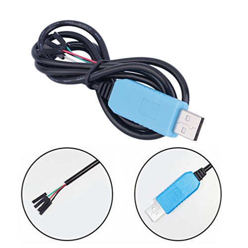 Youngneer PL2303TA USB to TTL Serial Cable for Raspberry Pi BeagleBone Programming Console Debug Cable 3.3Ft 5 Pack