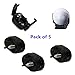 HuanX35 Pack of 5 Mini black Retractable Golf Ball Pick Up Tool Saver Claw Put on Putter Grip Retriever Grabber Training Aids Fits All Putter Ball Retriever (5PCS)