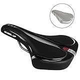 GYMTOP Comfortable Bike Seat-Waterproof Bicycle Saddle with Relief Ergonomics Design for Mountain Bikes,Universal Riding Bikes,Men and Women