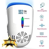 UPGRADED Ultrasonic Pest Repeller Wall Plug-in - Most Effective 2019 Electromagnetic &amp; Ionic Indoor Anti Mouse, Ant, Mosquito, Cockroach Control - Safe &amp; Quiet Device, Night Light - 2000 Sq. Ft (1)