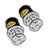TuningPros LEDRS-1156-AS9 Rear Signal LED Light Bulbs 1156, 9 SMD LED Amber 2-pc Set