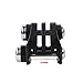 Darkhorse Plastic CS 20mm Rail Mount Adapter for Action Camera - Black