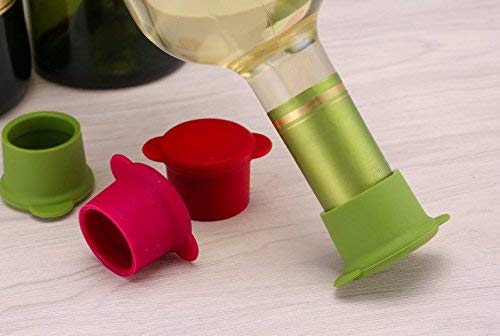 2 Silicone+Wine+Bottle+Caps+Unbreakable