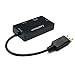 CableDeconn DisplayPort 1.2 to HDMI 4K DVI VGA 3 in 1 Multi-Function Cable Adapter Converter