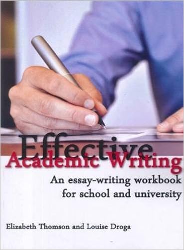 Effective Academic Writing: An Essay-Writing Handbook for School 