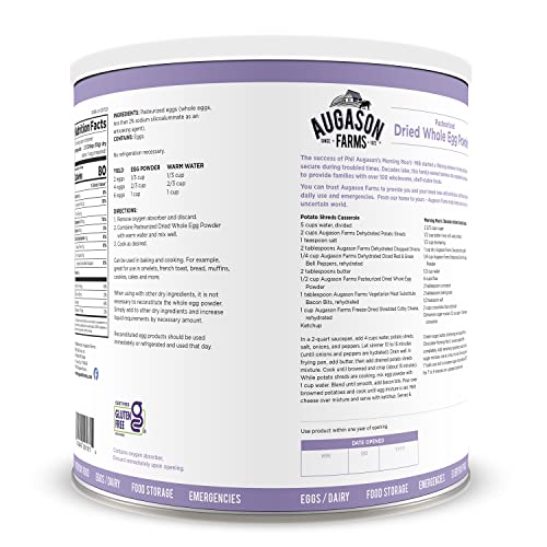 Augason Farms Dried Whole Egg Product 2 lbs 1 oz ( pack of 1) Pricepulse