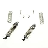 GPM Racing Adjustable Rear Shock Set for 1:18 Associated 18B2 + Other AE Models, Grey