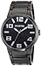UNLISTED WATCHES Men's UL1234 City Streets Grey Ion-Plated Case Bracelet Black Dial White Details Watch