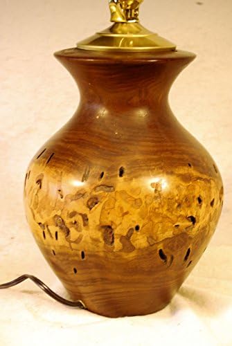 Exquisite Hand-Turned Mesquite Lamp