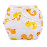 Iuhan Newborn Baby Summer Cloth Diaper Cover Adjustable Reusable Washable Nappy (D)