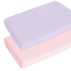Pack and Play Sheets for Girl Fitted 2 Pack Mini