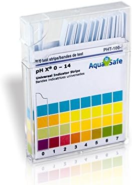 pH Test Strips, Universal 0-14 Scale, Made of Premium Litmus Paper,Ideal for Measuring pH Level of Water in Pools, Hot Tubs, Aquariums, Drinking Water, Skin Care and Health Care Products (100 Strips)