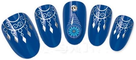 Ottery 1 Pcs Nail Stickers Gold Nail Tattoo Nail Decals Water Transfer Nail Tips Nail Art Decoration