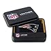 Rico Industries NFL Embroidered Leather Billfold Wallet, New England Patriots, 3.25 x 4.25-inches