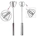 Stainless Steel Whisk Set 2 Piece,10 Inches,Egg Whisk,Push Whisk