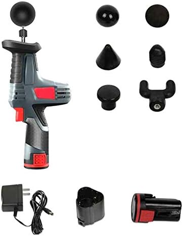 Ksruee Hand held Muscle Fascia Massage Gun, Electric Vibrating Massage Gun,Deep Kneading Massage for Back, Scar Tissue, Neck, Foot, Leg, Knot, Thigh, Hip