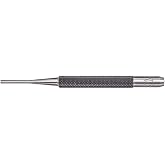 Starrett Drive Pin Punch, 4" Length, 3/32" Diameter | Hardened And Tempered Steel, Knurled Grip, Drives Pins In Or Out, 565B