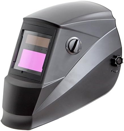 Antra AH6-260-0000 Solar Power Auto Darkening Welding Helmet Wide Shade Range 4/5-9/9-13 with Grinding 6+1 Extra lens covers Stable for TIG MIG MMA Plasma