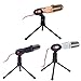 Computer Microphone,Condenser Microphone,Podcast Microphone,Desktop Microphone,Studio Microphone with Stand 3.5mm Plug & Play for Online Chatting, Recording,Gaming