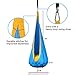 C-CHAIN Swing Pod Chair for Kids, Cotton Hammock Chair with Durable Air Cushion, Child Swing Seat Nest with Adjustable Rope, All Accessories Included (Blue)