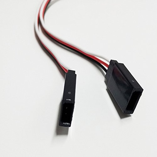 Qiyun Servo Y Extension Wire Cable 30cm Remote Control Y Servo Extension Cord Cable Wire Connectors for RC Airplane