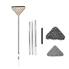 IrahdBowen Multifunctionele driehoekige mop, flexibele Lazy Dust Mop met 360 draaiende lagers, reinigingsset voor…