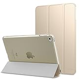MoKo Case for iPad Mini 4 - Slim Lightweight Smart-shell Stand Cover with Translucent Frosted Back Protector for Apple iPad Mini 4 7.9 inch 2015 Release Tablet, GOLD (with Auto Wake / Sleep)