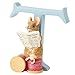 Enesco Beatrix Potter Alphabet Collection Letter T The Tailor Gloucester Figurine, 2.83 Inch, Multicolor