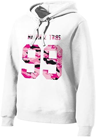 TheresaCurtis Woman Martinez Twins Music Band Long Sleeved Drawstring Hooded Comfortable Sweater
