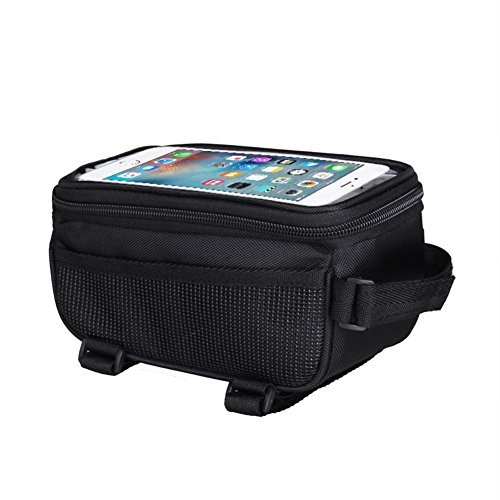 image for UEB Bicycle Cycling Bike Frame Front Tube Waterproof Mobile Black Bag 