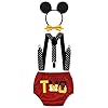 Boys First Birthday Outfit Monster Party Diaper Cover Bow