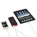 KMASHI 10000mAh Portable Power Bank with Dual USB Ports 3.1A Output and 2A Input - Black