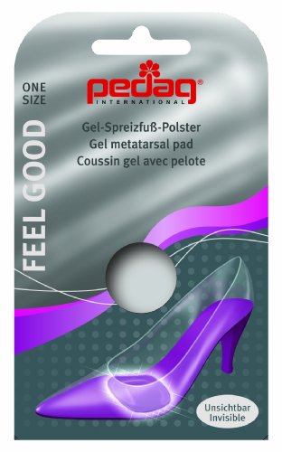 Pedag Feel Good Gel Metatarsal Pad and Forefoot, Clear, One Size Fits All
