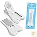 Sliding Door Lock for Child Safety - Baby Proof Doors & Closets. Childproof Your Home with No Screws or Drills by Ashtonbee (Set of 2, White) primary