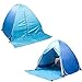 Pop Up Tent, Beach Tent Sun Shelter Instant Sun Shade Portable UV Tent Baby Sun Cabana with Zipper Door for Garden/Beach Times (for 2-3 Person) - Azure